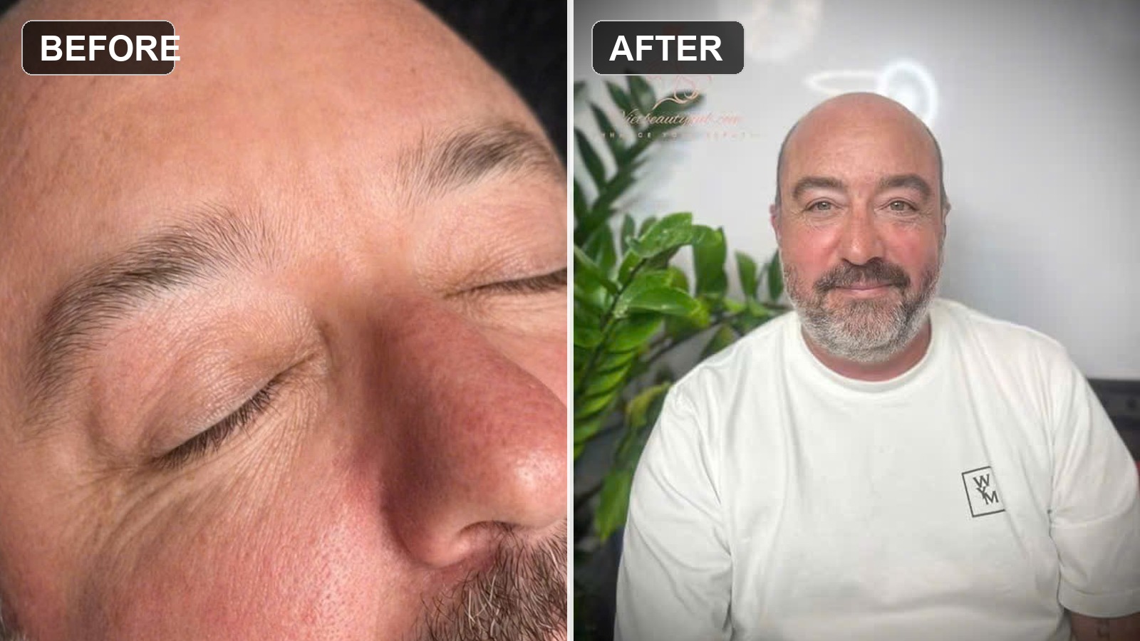 Tatouage de sourcils naturel pour hommes | Shaun