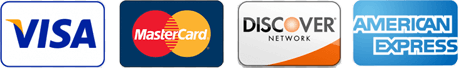 We accept Visa, Mastercard